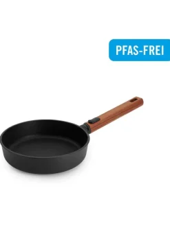 Bratpfanne in Schwarz/ Braun - (H)5 x Ø 20 cm