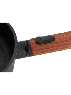 Bratpfanne in Schwarz/ Braun - (H)5 x Ø 20 cm