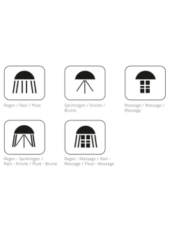 Brausekopf Havanna weiß