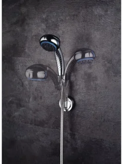 Brausekopfhalter VacuumCap Isa, flexibel chromfarben ca. 65 x 65 x 165 mm