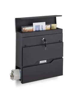 Briefkasten in Schwarz