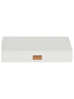 Brillenbox "Premium" in Beige - (B)32 x (H)5,5 x (T)25 cm