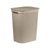 Brisen Wäschebox 50l mit Deckel und Griffe in Cappuccino