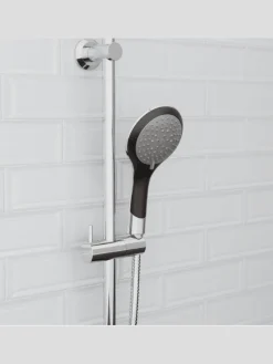 BROADWAY Handbrause, Schwarz/Chrom