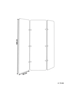 Büro-Raumteiler FUTURA in Beige/Weiß - (W) 180 x (H) 180 x (L) 2 cm