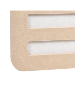 Büro-Raumteiler FUTURA in Beige/Weiß - (W) 180 x (H) 180 x (L) 2 cm