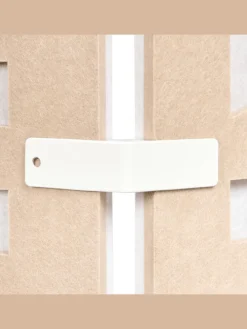 Büro-Raumteiler FUTURA in Beige/Weiß - (W) 180 x (H) 180 x (L) 2 cm