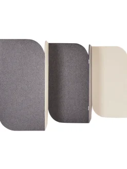 Büro-Raumteiler SHADY in Grau/Beige - (W) 400 x (H) 160 x (L) 2 cm