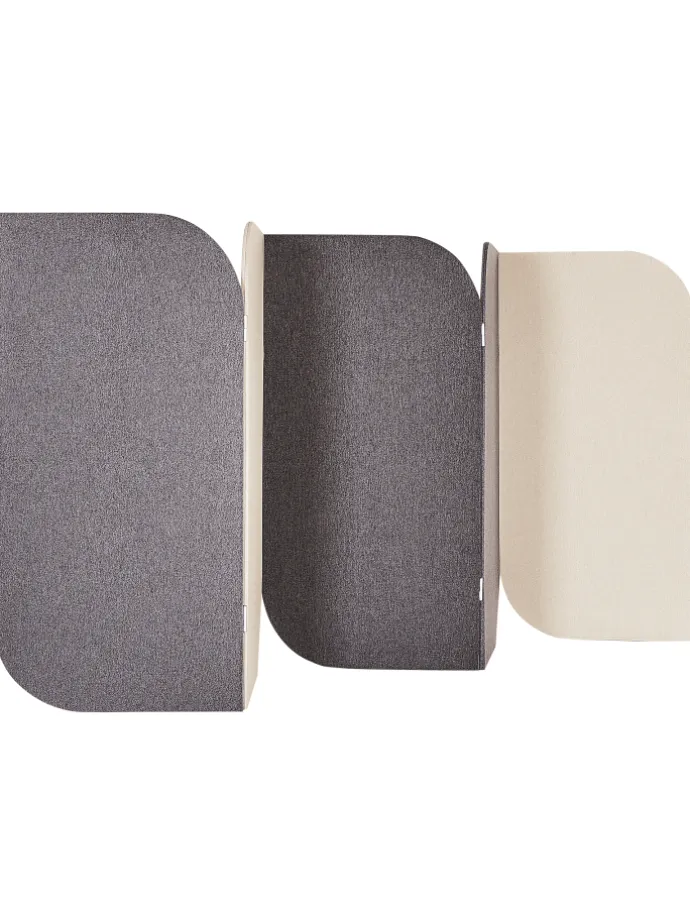 Büro-Raumteiler SHADY in Grau/Beige - (W) 400 x (H) 160 x (L) 2 cm