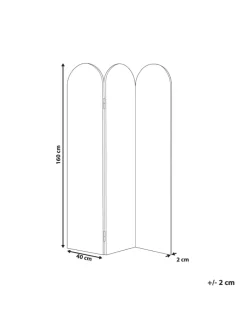 Büro-Raumteiler SLIMMY in Beige - (W) 120 x (H) 160 x (L) 2 cm