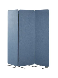 Büro-Raumteiler STANDI in Blau - (W) 184 x (H) 184 x (L) 30 cm