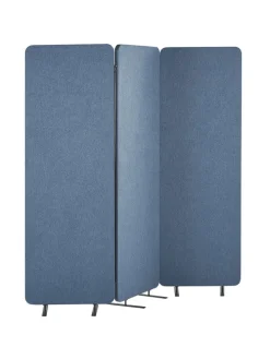 Büro-Raumteiler STANDI in Blau - (W) 184 x (H) 184 x (L) 30 cm