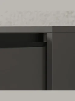 Büro-Set XL Schrankwand Soft-Close Graphit Aktenschrank Büromöbel