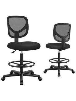 Bürostuhl in Schwarz - (B)64 x (H)117 x (T)40 cm