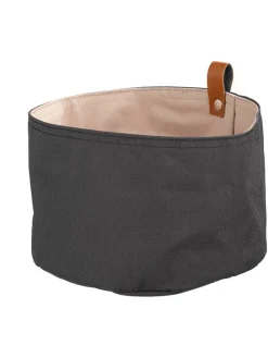 Brotkorb in Creme/ Schwarz - (H)13,5 x Ø 20 cm