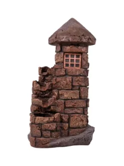 Brunnen HADES in Stein-Optik in braun