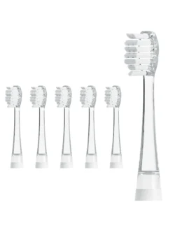 BUBBLE BRUSH Ersatzbürstenköpfe 6er Set in transparent