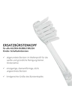 BUBBLE BRUSH Ersatzbürstenköpfe 6er Set in transparent