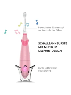 BUBBLE BRUSH Kinder-Schallzahnbürste in rosa