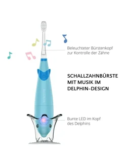 BUBBLE BRUSH Kinder-Schallzahnbürste in blau