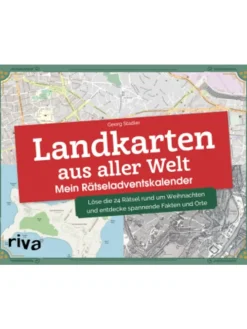 Buch - Landkarten aus aller Welt - Mein Rätseladventskalender