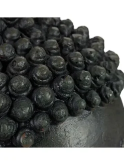 Buddha Figur in Dunkelgrau - (H)50 cm