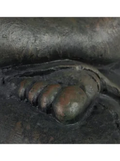 Buddha Figur in Dunkelgrau - (H)50 cm