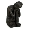 Buddha Figur in Dunkelgrau - (H)60 cm
