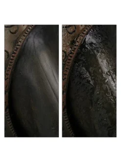 Buddha Figur in Dunkelgrau - (H)60 cm