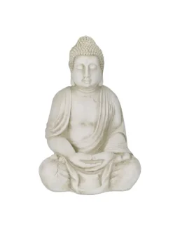 Buddha-Figur in Creme - (H)70 cm