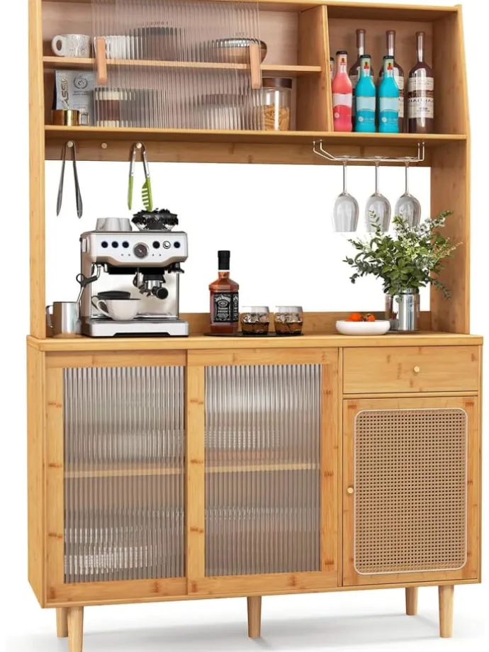 Buffetschrank Bambus in Hellbraun