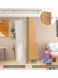 Buffetschrank Bambus in Hellbraun