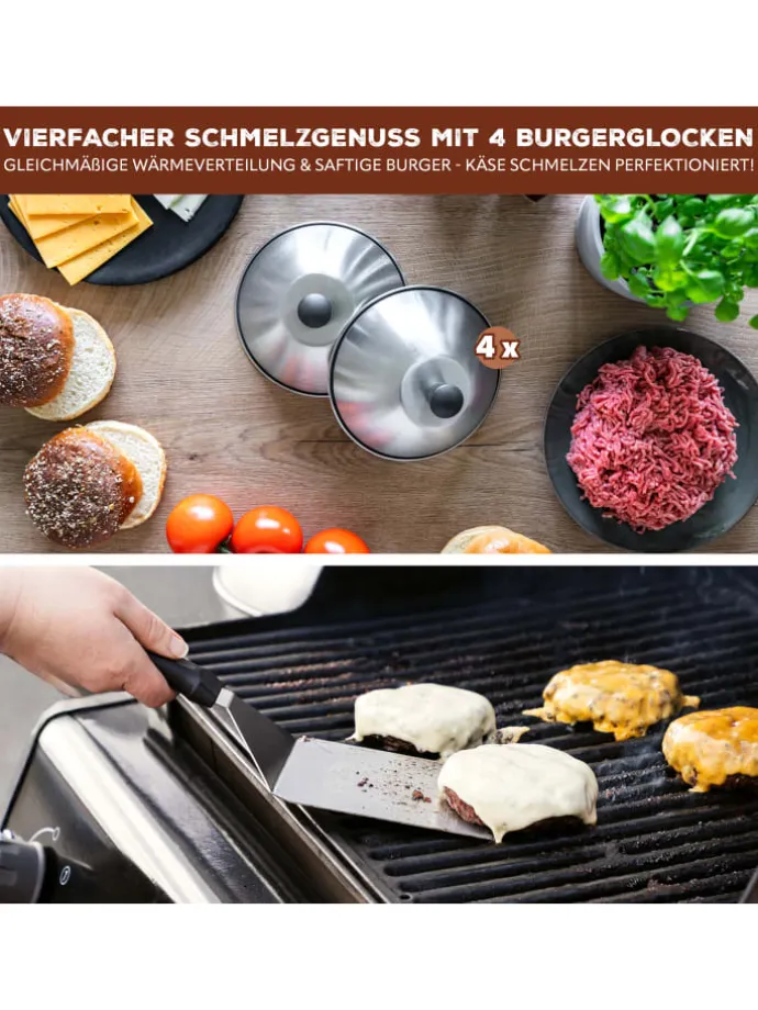 Burgerhauben-Set 4er