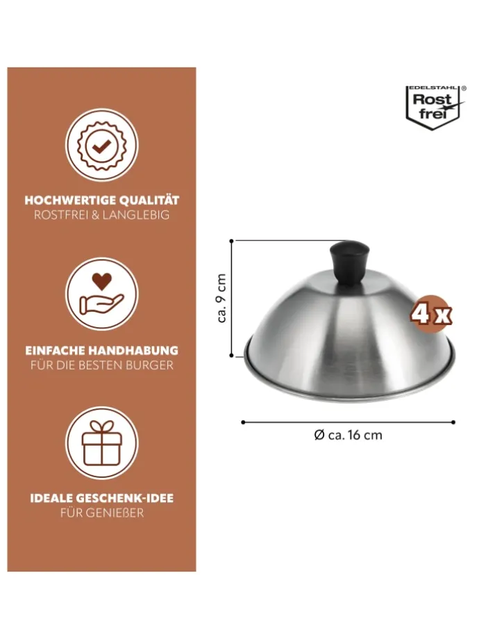 Burgerhauben-Set 4er