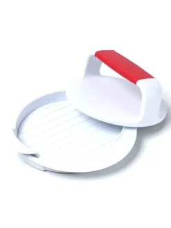 Burgerpresse - Pattypresse für selbstgemachte Burger D: 12cm in weiß