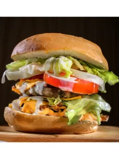 Burgerpresse - Pattypresse für selbstgemachte Burger D: 12cm in weiß