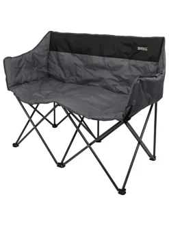 Campingstuhl "Navas" in Grau - (B)93 x (H)109 x (T)58 cm