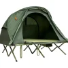 Campingzelt mit selbstaufblasender Matratze für 2 Personen in Grün