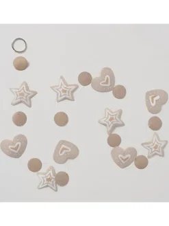 Capiz-Girlande "Bakery" in Beige - (L)180 cm