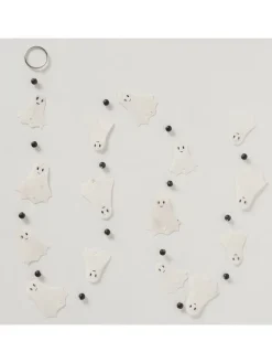 Capiz-Girlande "Ghostie" in Weiß - (L)180 cm