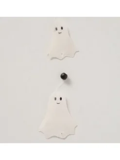 Capiz-Girlande "Ghostie" in Weiß - (L)180 cm