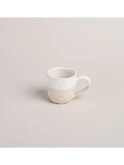 Cappuccinotasse "Smiley" in Beige/ Weiß - 190 ml