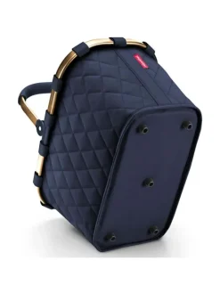 Carrybag - Einkaufskorb (cord dark matcha) in frame rhombus midnight gold