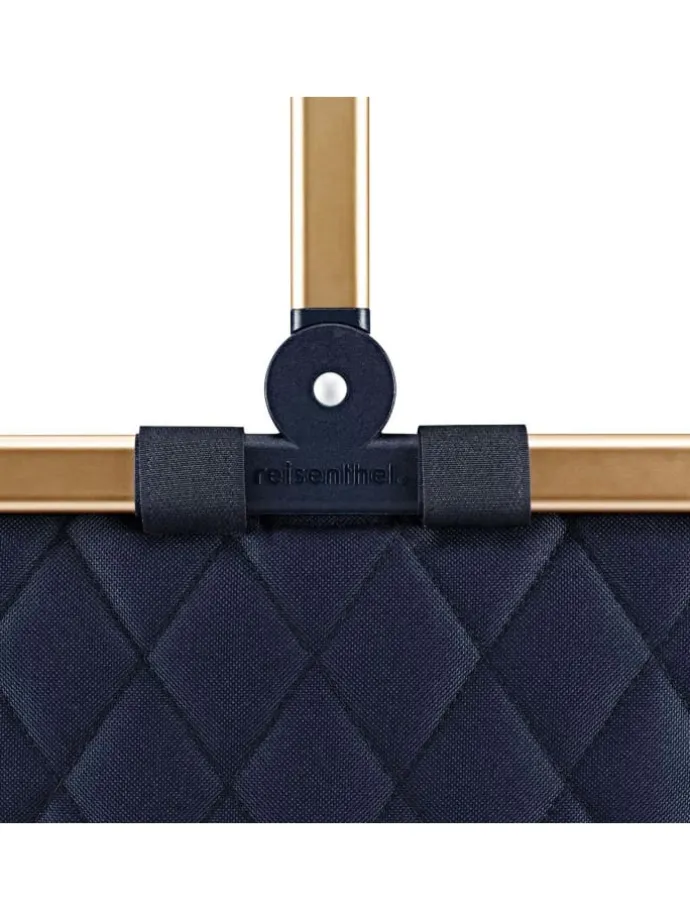 Carrybag - Einkaufskorb (cord dark matcha) in frame rhombus midnight gold