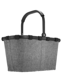 Carrybag - Einkaufskorb (cord dark matcha) in twist silver