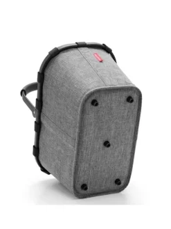 Carrybag - Einkaufskorb (cord dark matcha) in twist silver