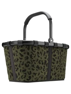 Carrybag - Einkaufskorb (cord dark matcha) in teddy leo olive