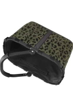 Carrybag - Einkaufskorb (cord dark matcha) in teddy leo olive