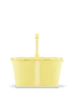 Carrybag - Einkaufskorb (cord dark matcha) in frame mesh lemon