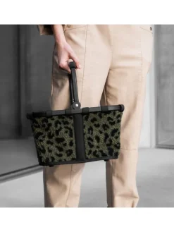 carrybag xs - Einkaufskorb 21 cm (teddy leo olive) in teddy leo olive